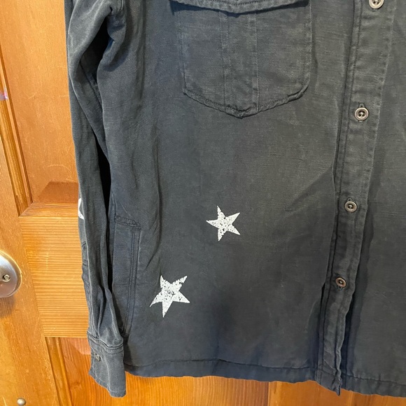 Rails Kato Military Embellished Shirt Jacket Dark Gray - Picture 4 of 9